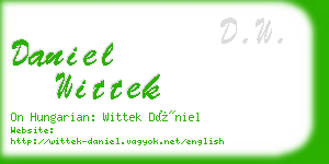 daniel wittek business card